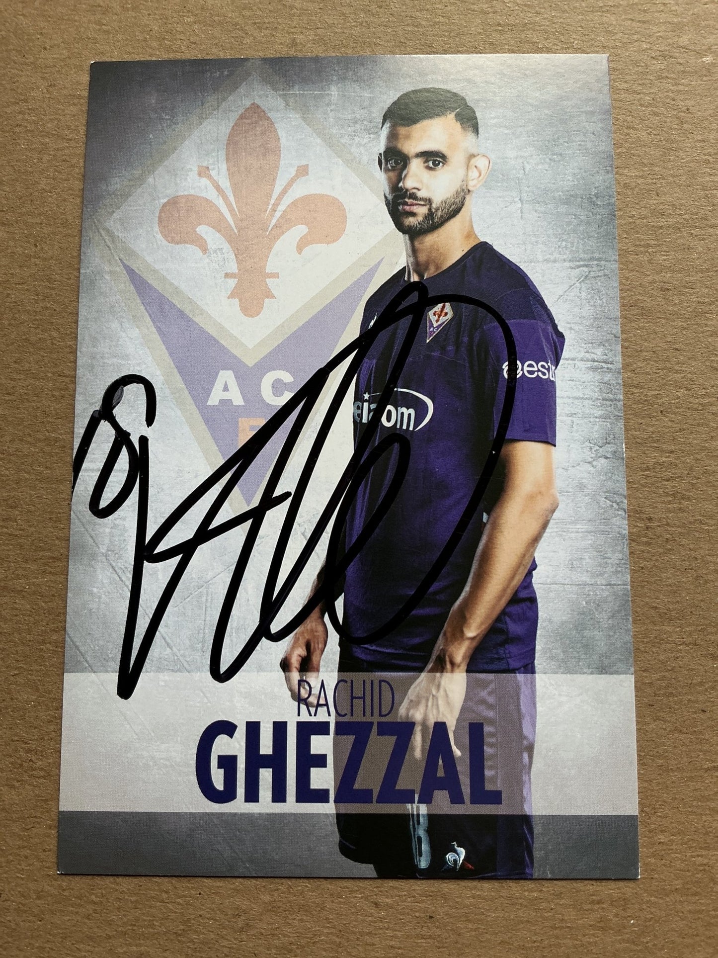 Rachid Ghezzal, Algeria 🇩🇿 ACF Fiorentina 2019/20 hand signed - Autographs-World