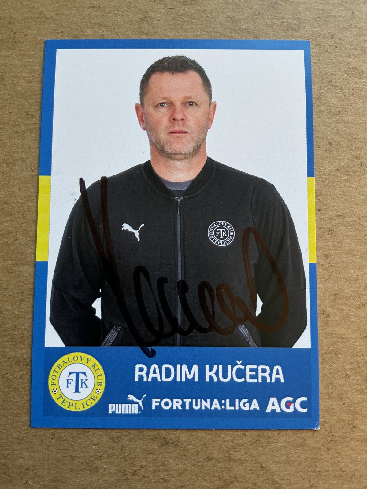 Radim Kučera, Czech Republic 🇨🇿 FK Teplice 2020/21 hand signed - Autographs-World