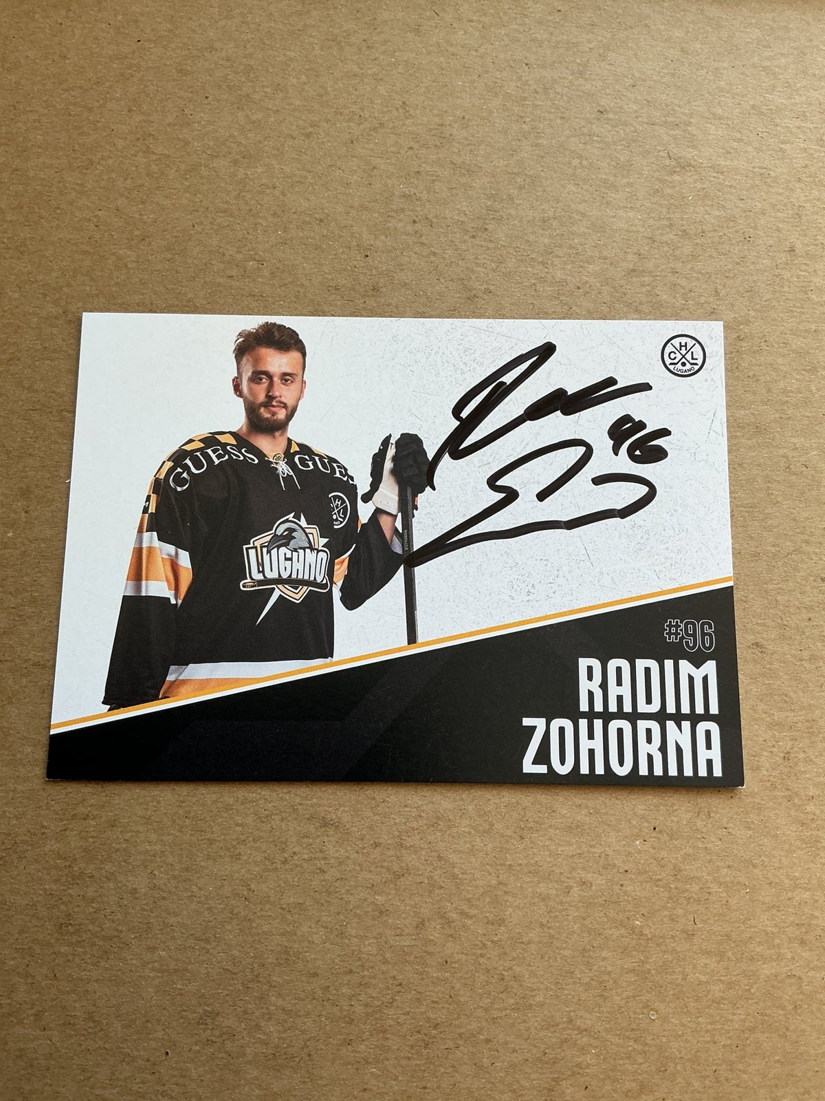 Radim Zohorna, Czech Republic 🇨🇿 HC Lugano 2024/25 hand signed - Autographs-World
