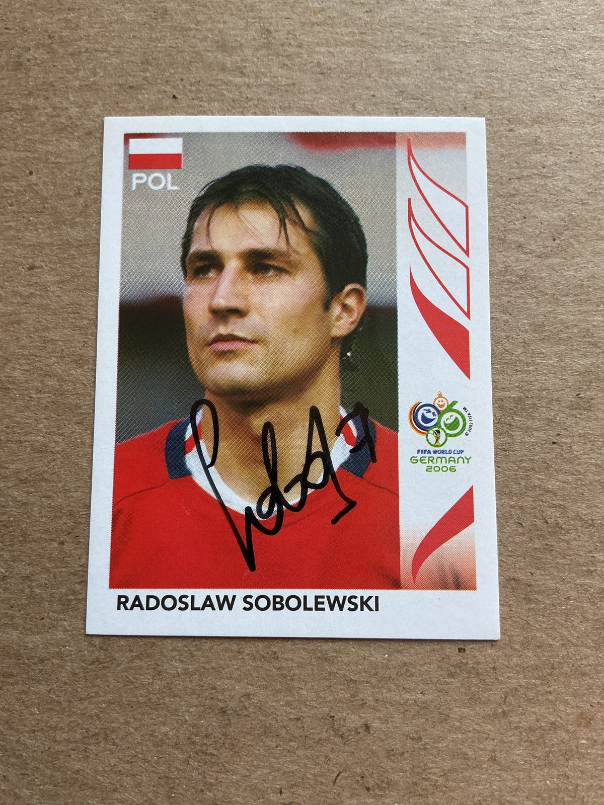 Radoslaw Sobolewski, Poland 🇵🇱 FIFA World Cup 2006 Panini hand signed - Autographs-World