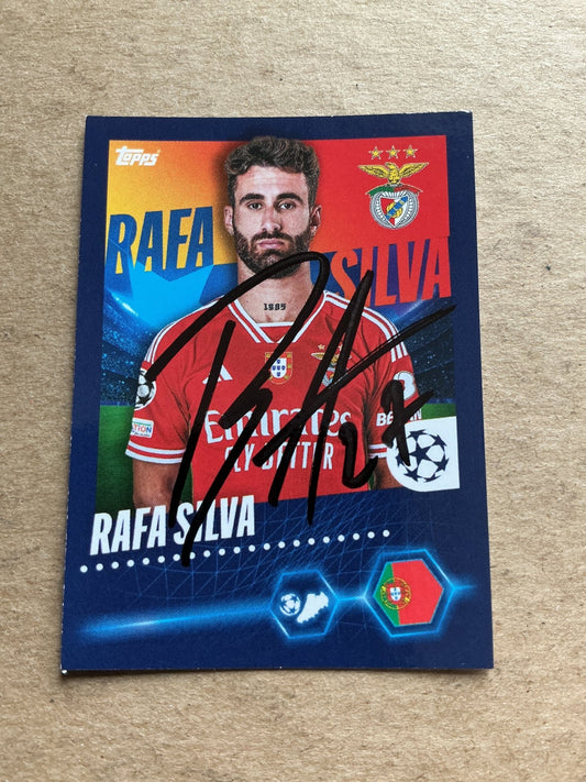 Rafa Silva, Portugal 🇵🇹 SL Benfica 2023/24 Topps hand signed - Autographs-World