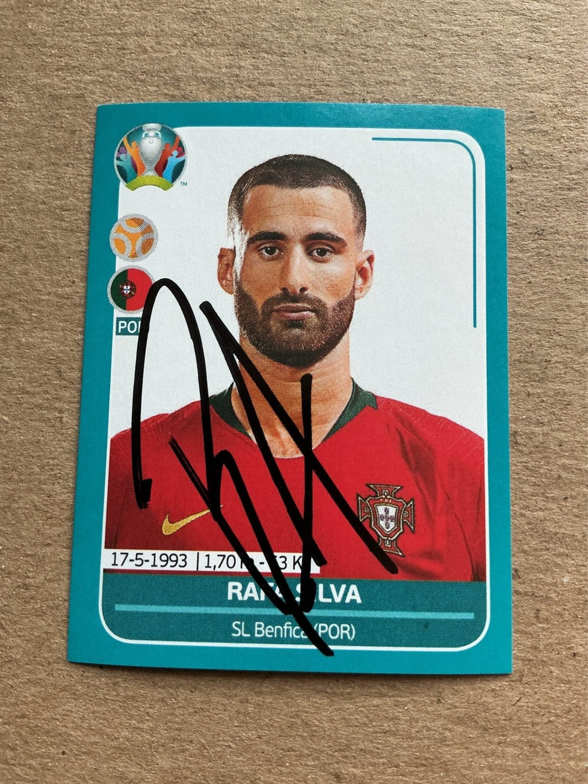 Rafa Silva, Portugal 🇵🇹 UEFA Euro 2020 Panini hand signed - Autographs-World
