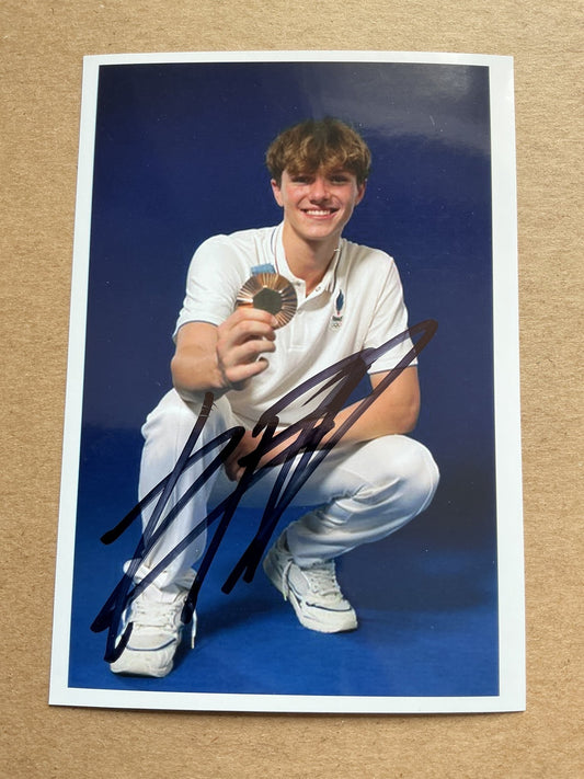 Rafael Fente-Damers, France 🇫🇷 Swimming Olympics 2024 hand signed - Autographs-World