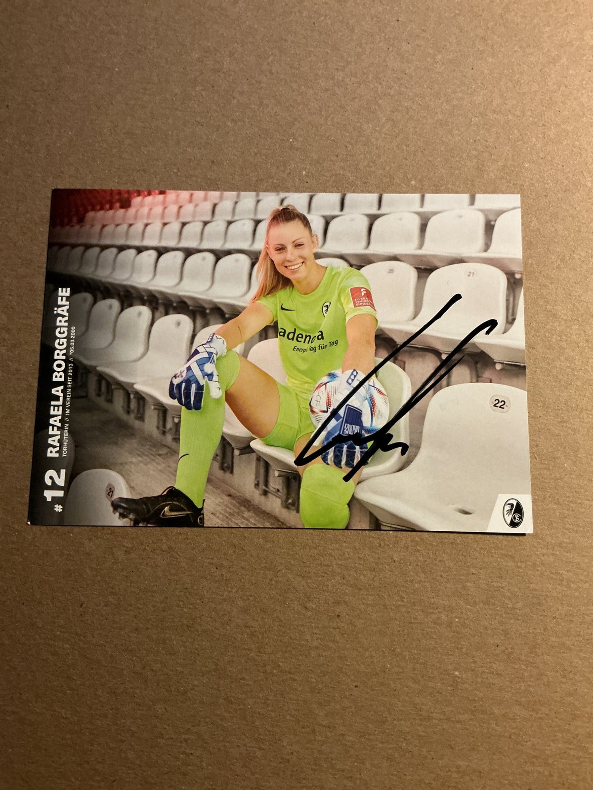 Rafaela Borggräfe, Germany 🇩🇪 SC Freiburg 2022/23 hand signed - Autographs-World