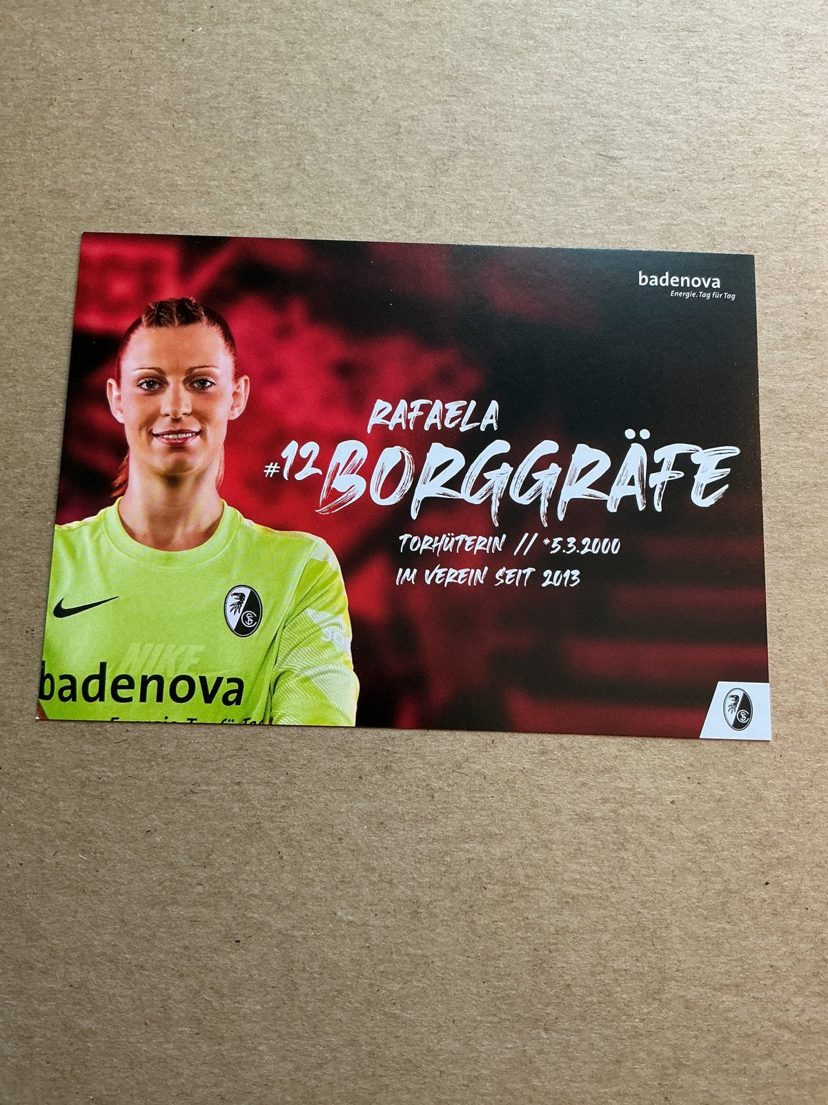 Rafaela Borggräfe, Germany 🇩🇪 SC Freiburg 2023/24 hand signed - Autographs-World