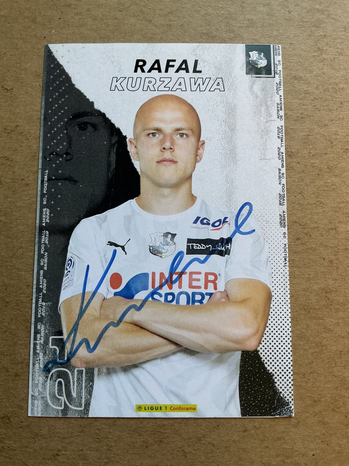 Rafal Kurzawa, Poland 🇵🇱 Amiens SC 2019/20 hand signed - Autographs-World