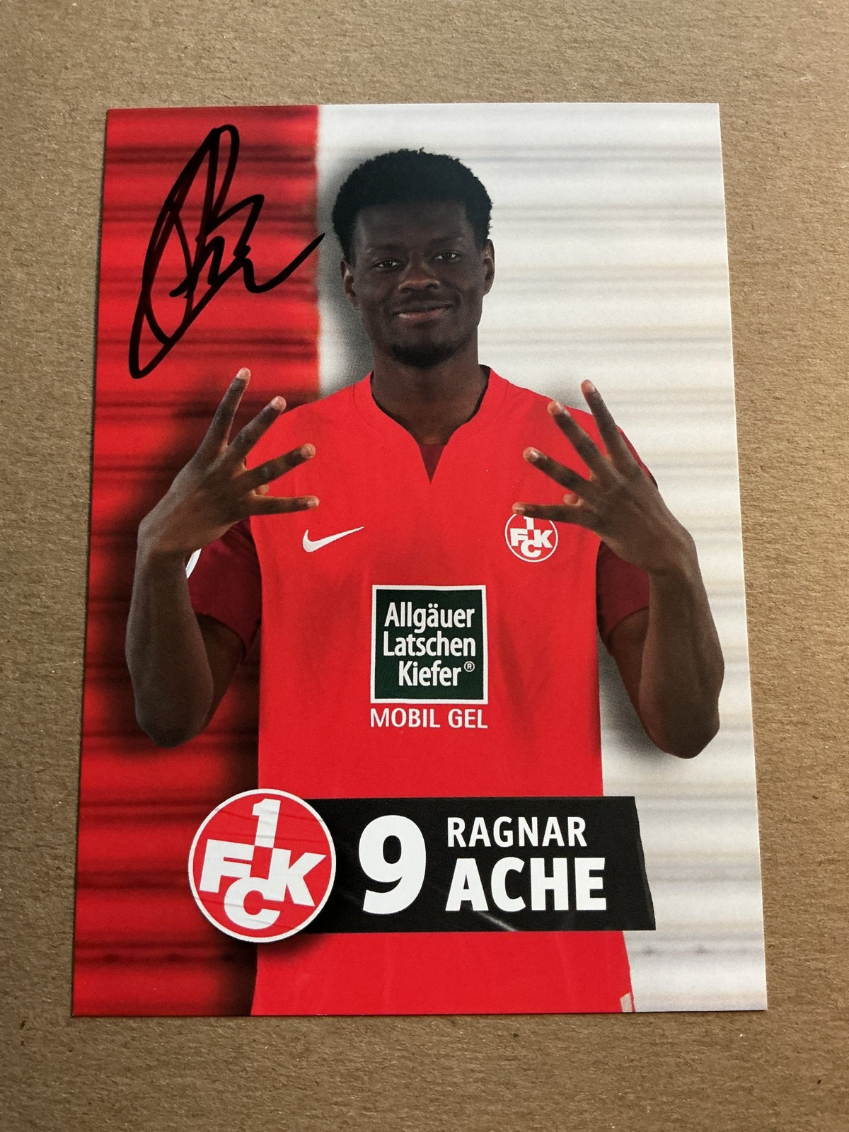 Ragnar Ache, Germany 🇩🇪 1.FC Kaiserslautern 2023/24 hand signed - Autographs-World