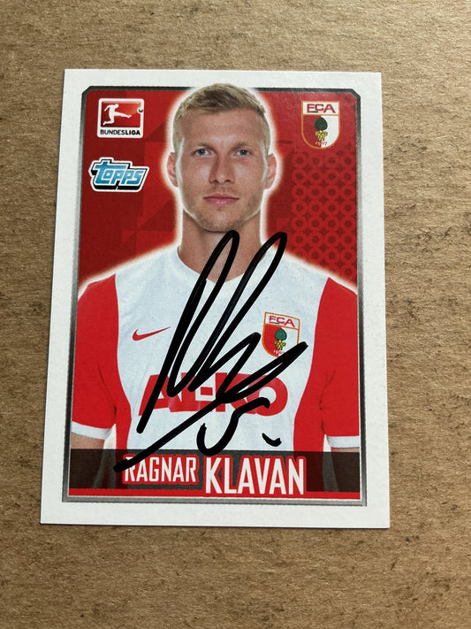 Ragnar Klavan, Estonia 🇪🇪 FC Augsburg 2014/15 Topps hand signed - Autographs-World