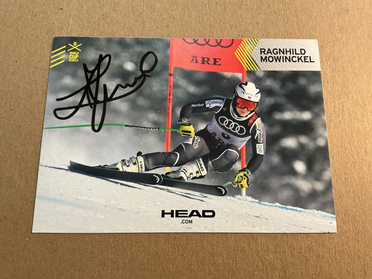 Ragnhild Mowinckel, Norway 🇳🇴 Alpine Winter 2022/23 hand signed - Autographs-World