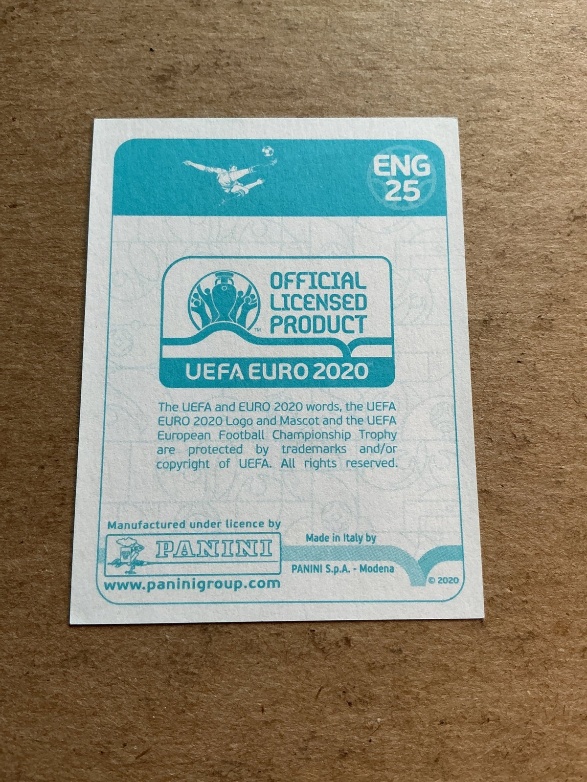 Raheem Sterling, England 🏴󠁧󠁢󠁥󠁮󠁧󠁿 UEFA Euro 2020 Panini hand signed - Autographs-World