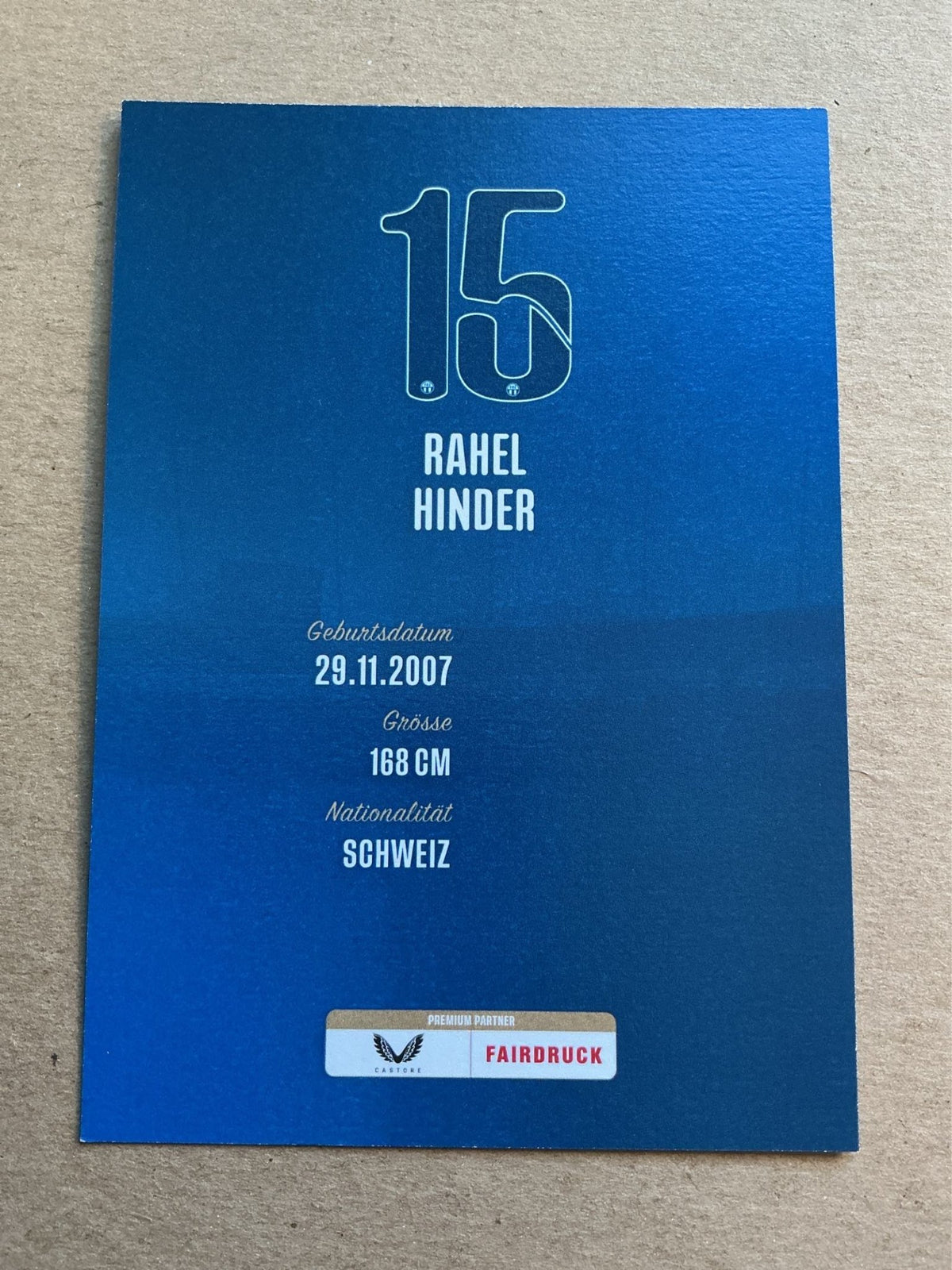 Rahel Hinder, Switzerland 🇨🇭 FC Zürich 2026/27 hand signed - Autographs-World