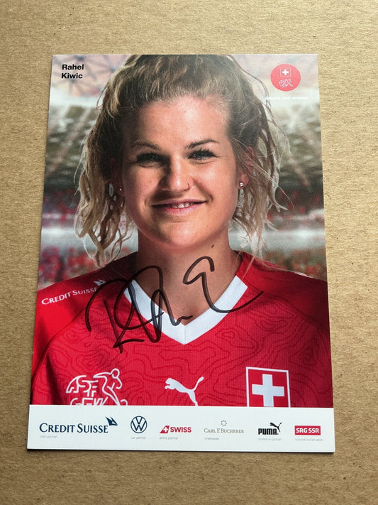 Rahel Kiwic, Switzerland 🇨🇭 UEFA Women’s Euro 2022 hand signed - Autographs-World