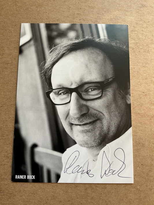 Rainer Bock, Germany 🇩🇪 Actor 2024 hand signed - Autographs-World