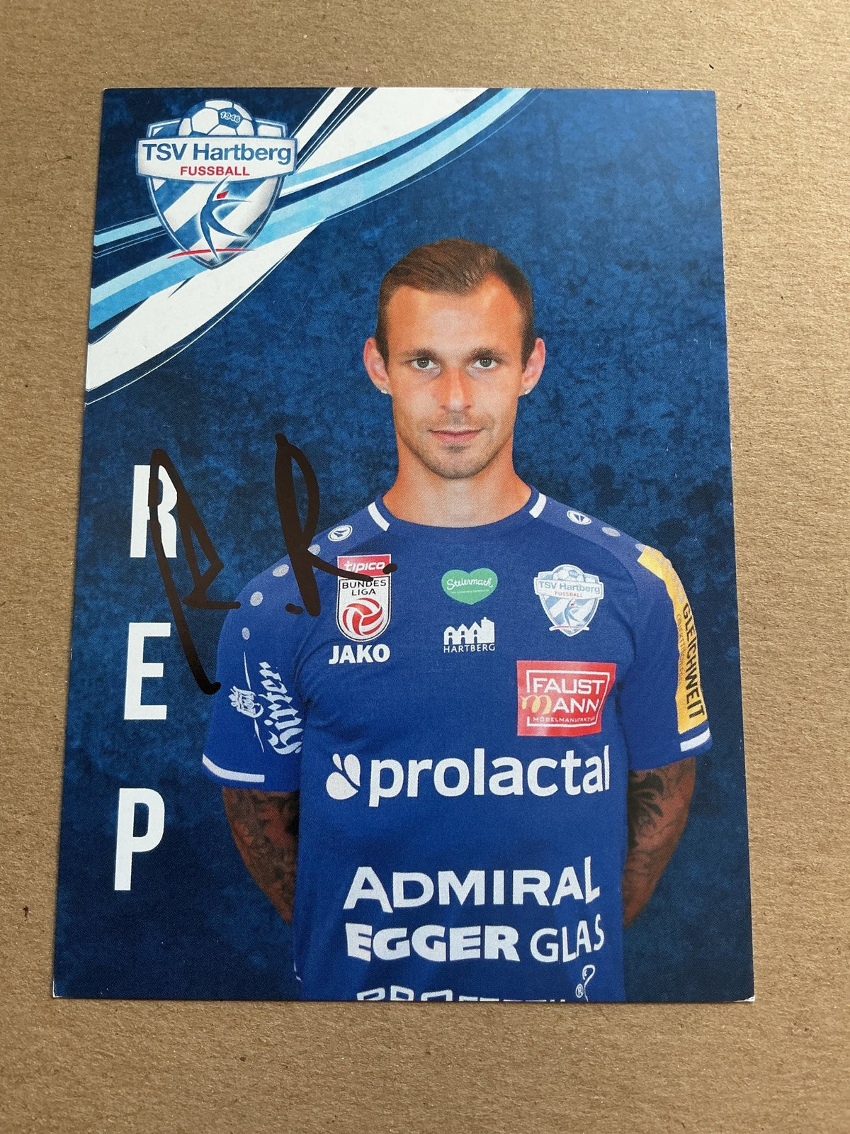 Rajko Rep, Slovenia 🇸🇮 TSV Hartberg 2020/21 hand signed - Autographs-World