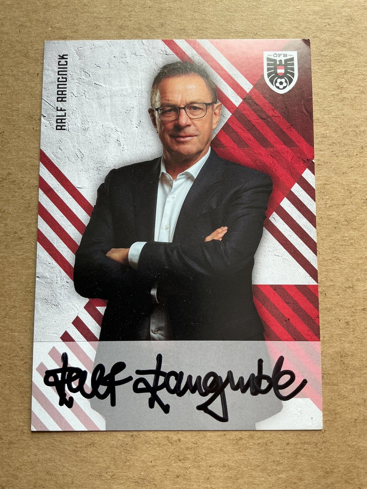 Ralf Rangnick, Germany 🇩🇪 Austria FIFA World Cup 2026 hand signed - Autographs-World