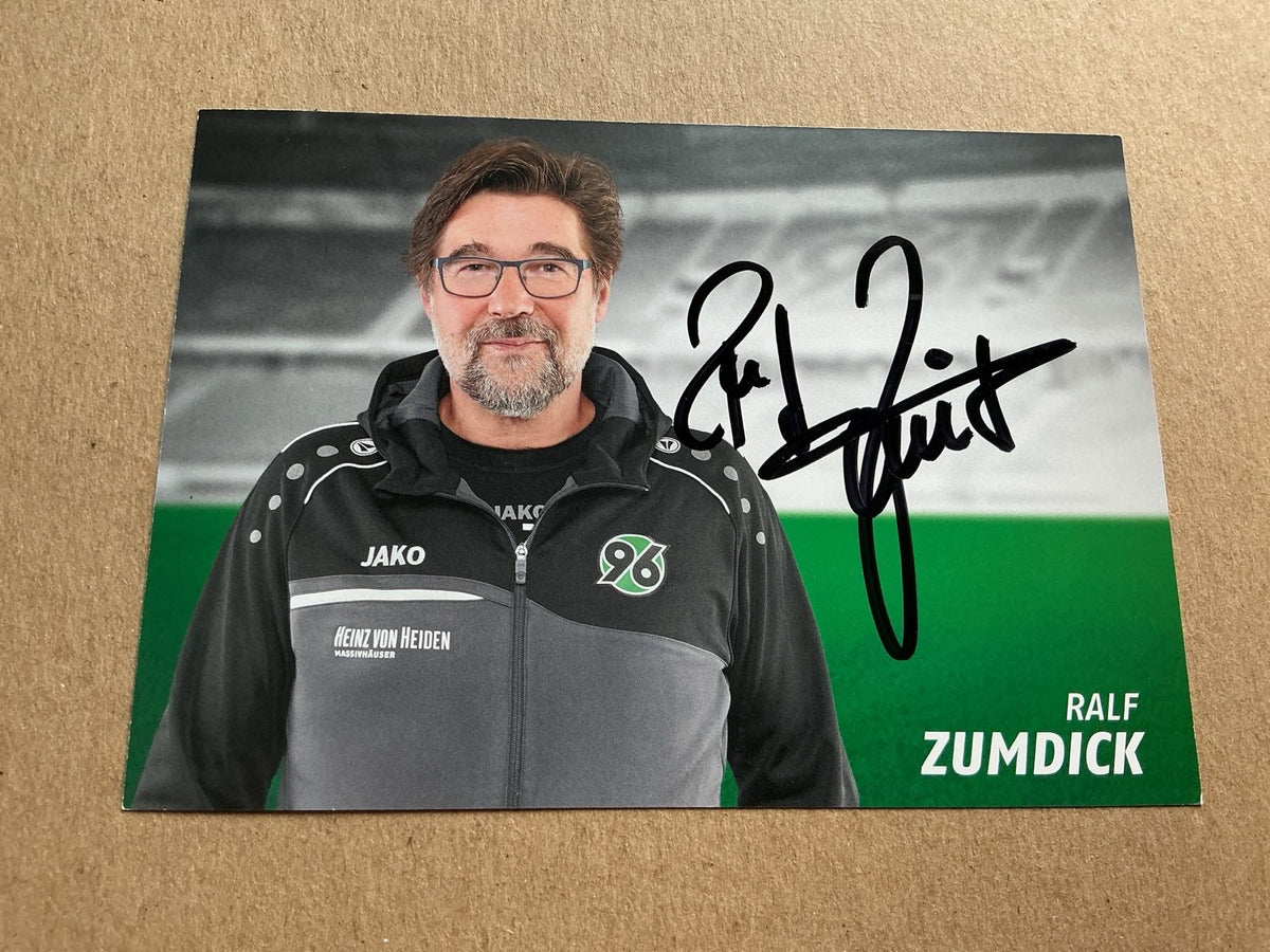 Ralf Zumdick, Germany 🇩🇪 Hannover 96 2018/19 hand signed - Autographs-World