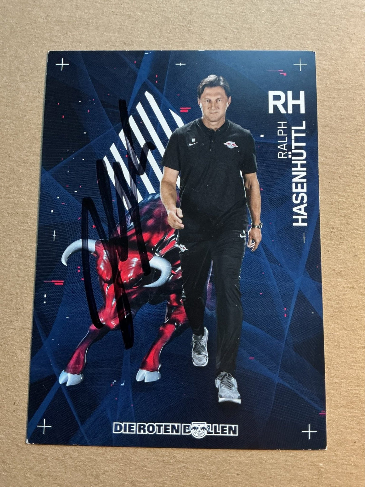 Ralph Hasenhüttl, Austria 🇦🇹 RB Leipzig 2017/18 hand signed - Autographs-World