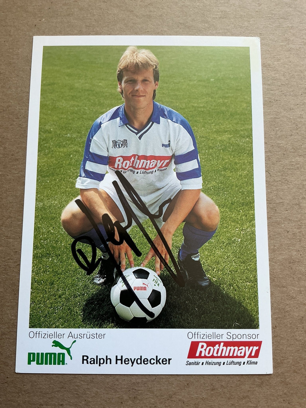 Ralph Heydecker, Switzerland 🇨🇭 FC Zürich 1992/93 hand signed - Autographs-World