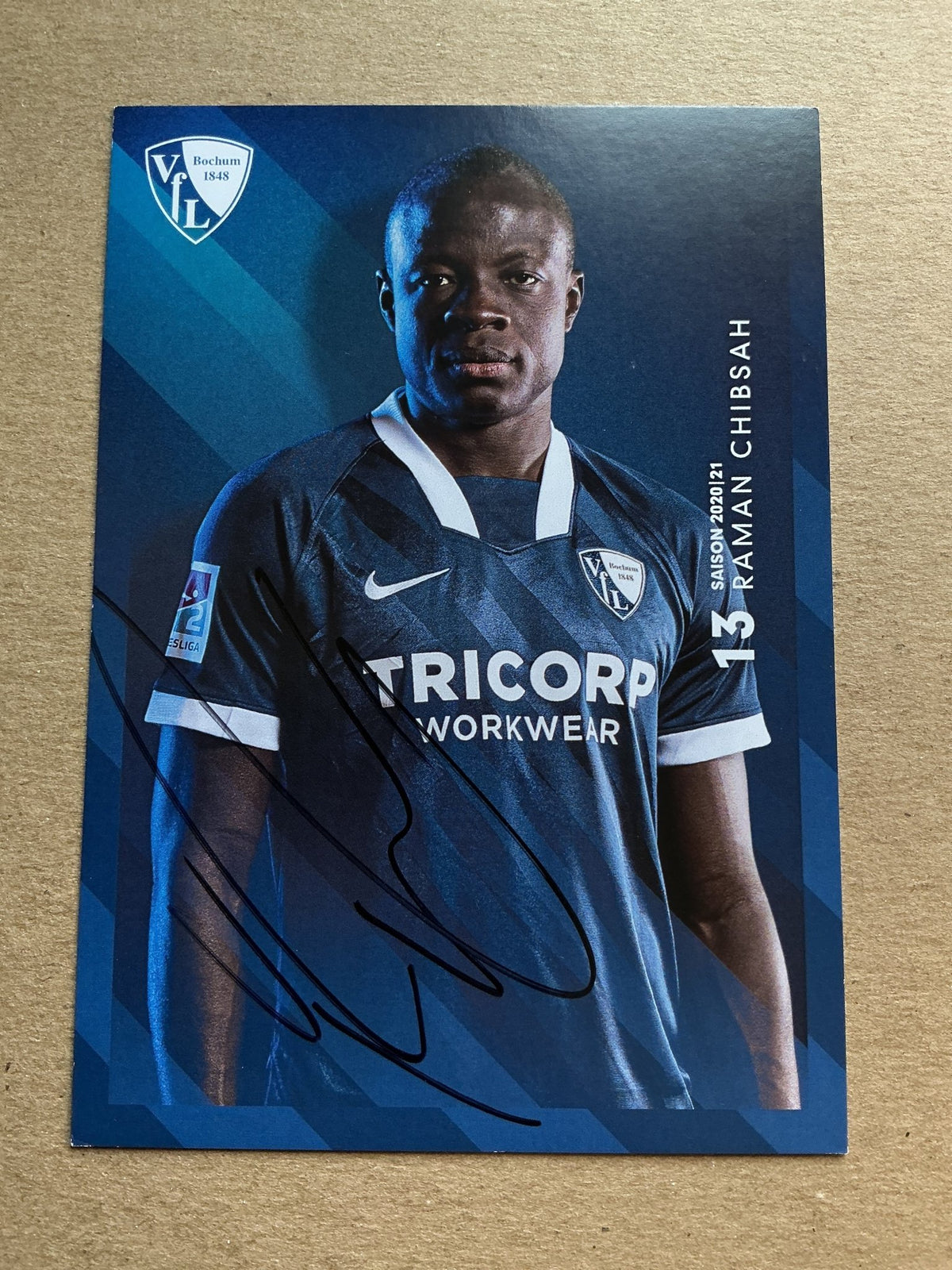 Raman Chibsah, Ghana 🇬🇭 VfL Bochum 2020/21 hand signed - Autographs-World