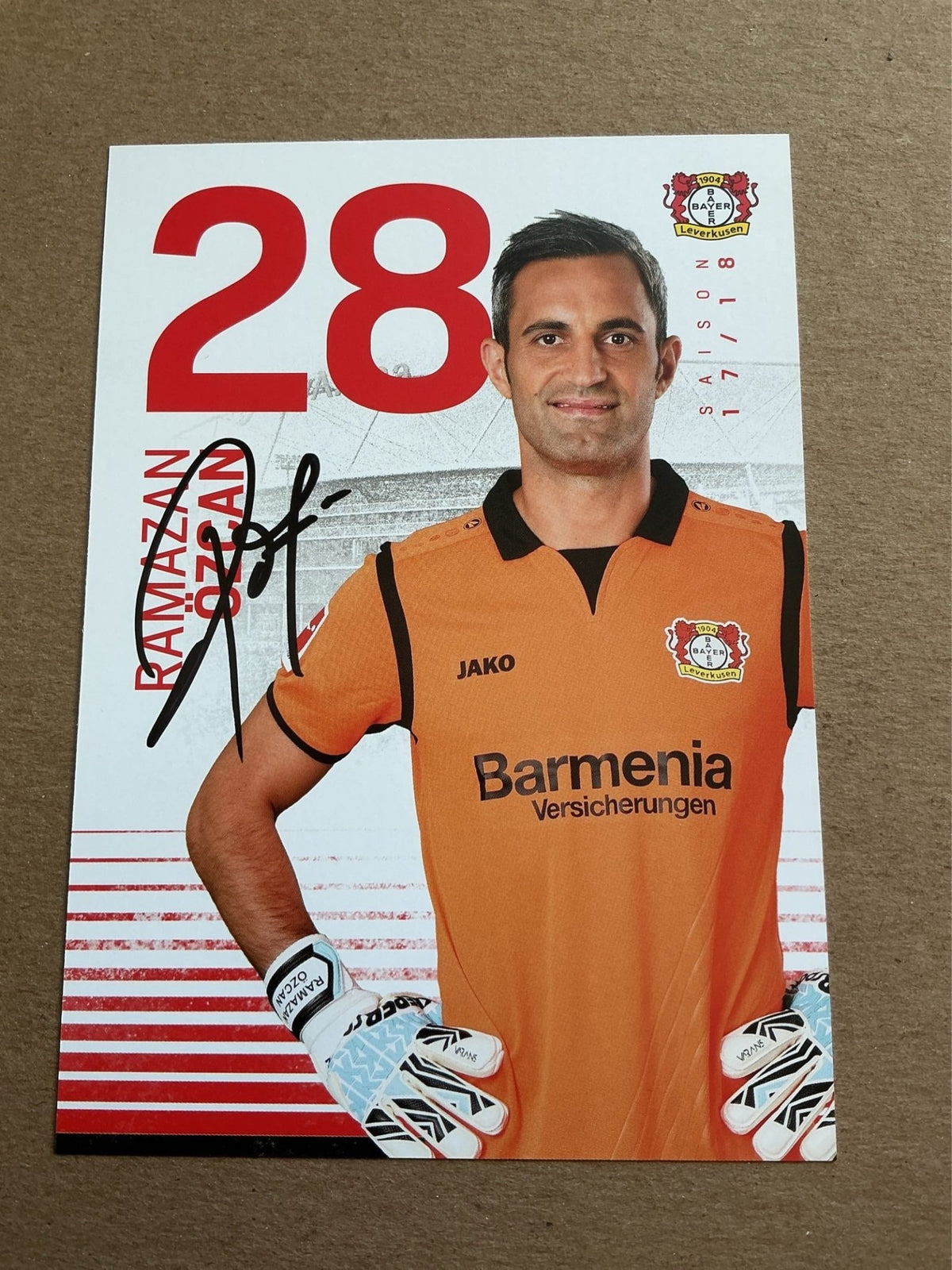 Ramazan Özcan, Austria 🇦🇹 Bayer 04 Leverkusen 2017/18 hand signed - Autographs-World