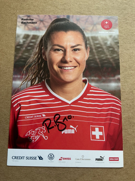 Ramona Bachmann, Switzerland 🇨🇭 Women’s World Cup 2023 hand signed - Autographs-World