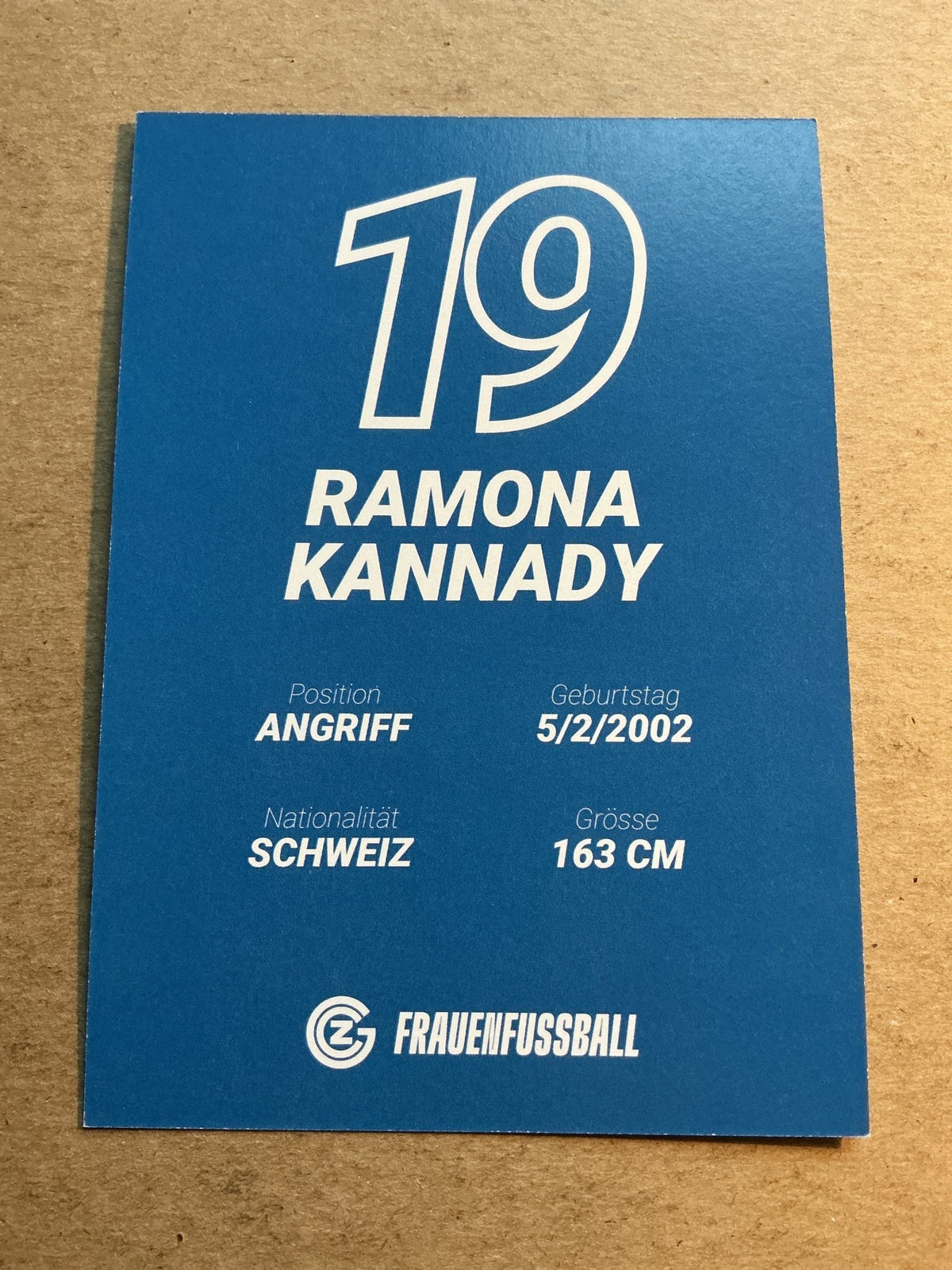 Ramona Kannady, Switzerland 🇨🇭 Grasshopper Club Zürich 2025/26 hand signed - Autographs-World