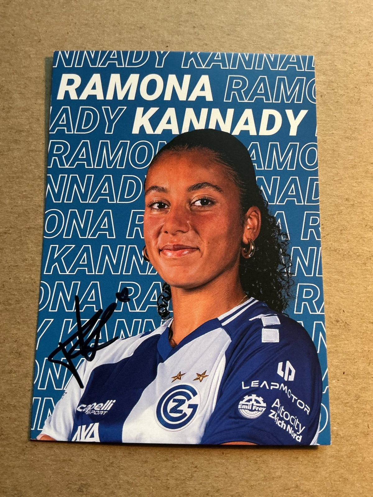 Ramona Kannady, Switzerland 🇨🇭 Grasshopper Club Zürich 2025/26 hand signed - Autographs-World