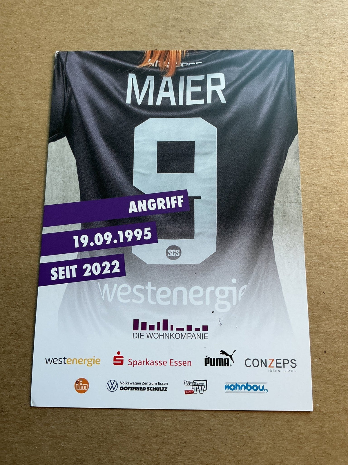 Ramona Maier, Germany 🇩🇪 SGS Essen 2024/25 hand signed - Autographs-World