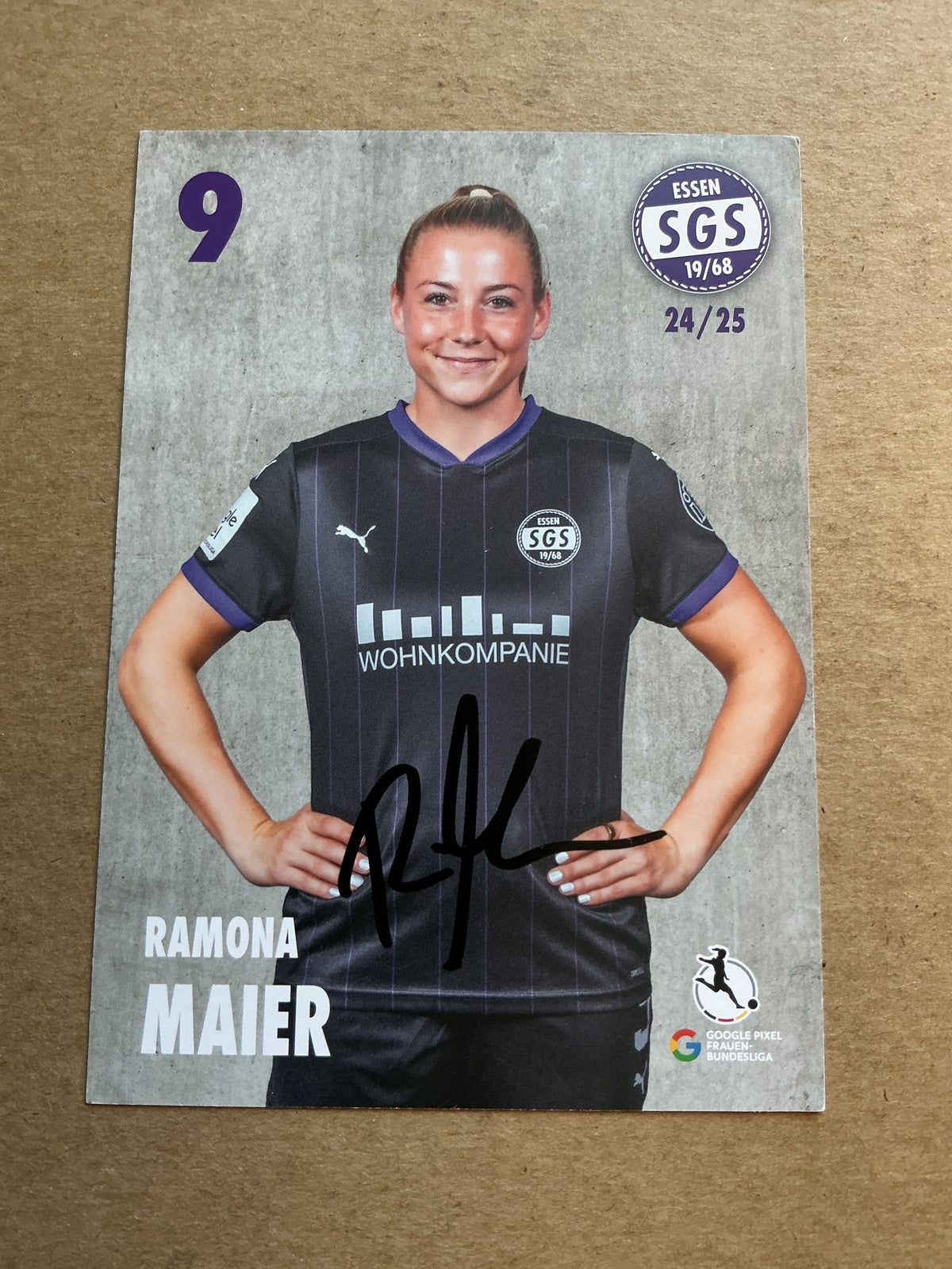 Ramona Maier, Germany 🇩🇪 SGS Essen 2024/25 hand signed - Autographs-World