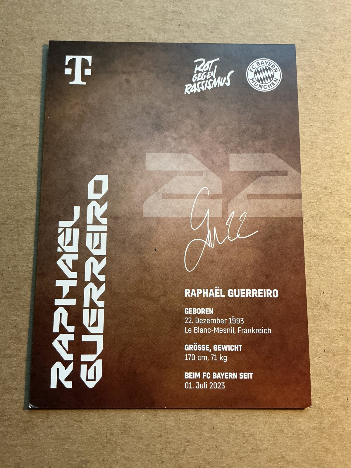 Raphaël Guerreiro, Portugal 🇵🇹 FC Bayern München 2024/25 hand signed - Autographs-World