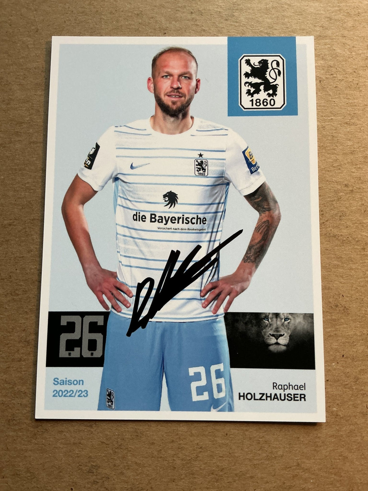 Raphael Holzhauser, Austria 🇦🇹 TSV 1860 München 2022/23 hand signed - Autographs-World