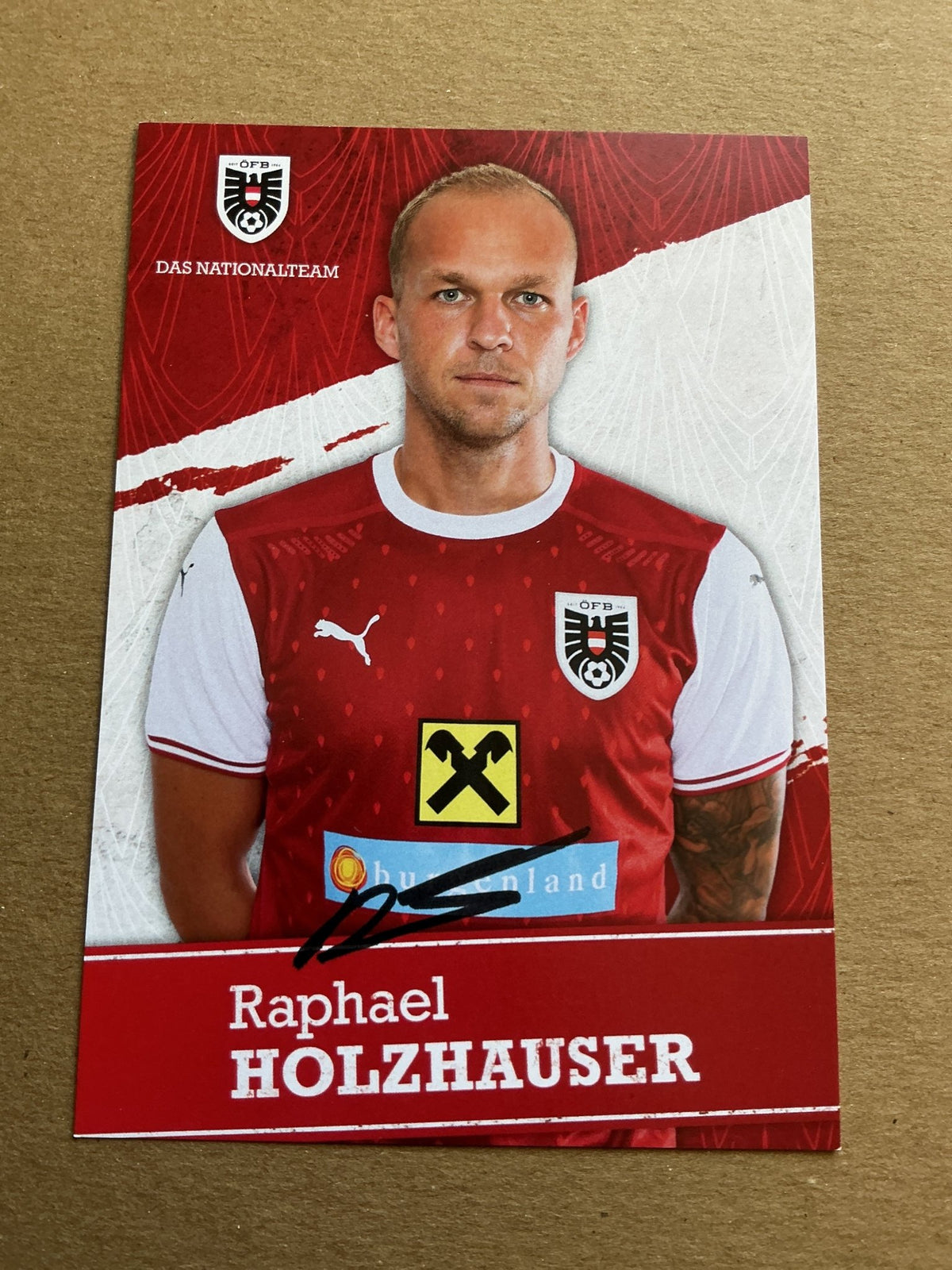 Raphael Holzhauser, Austria 🇦🇹 UEFA Euro Cup 2020 hand signed - Autographs-World
