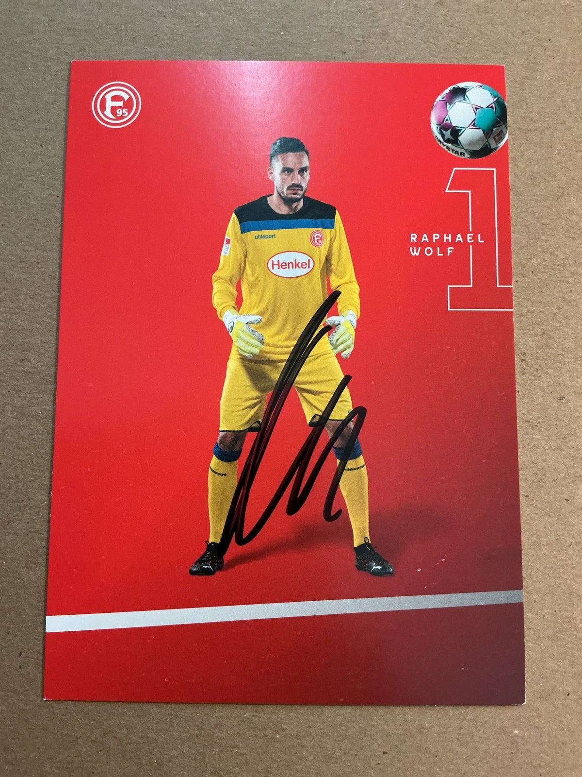 Raphael Wolf, Germany 🇩🇪 Fortuna Düsseldorf 2020/21 hand signed - Autographs-World