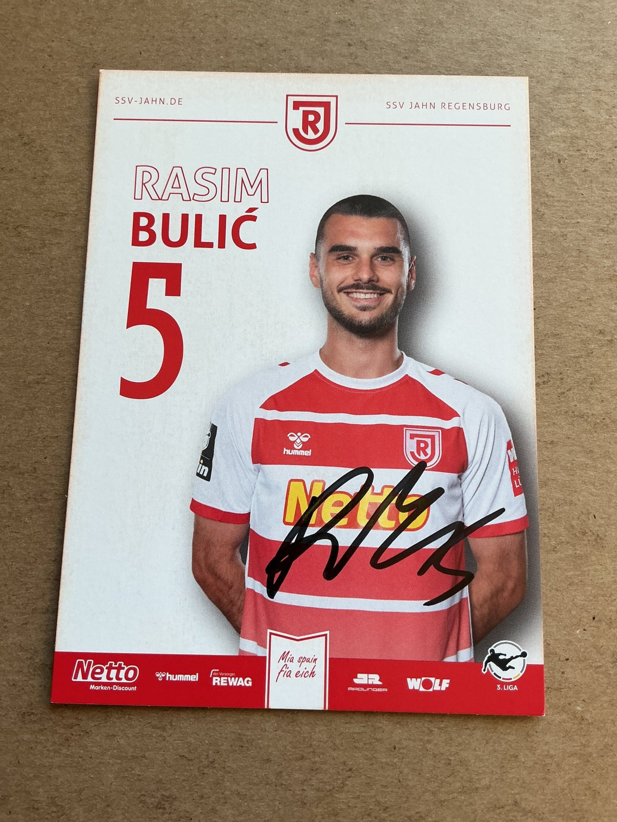 Rasim Bulić, Germany 🇩🇪 SSV Jahn Regensburg 2023/24 hand signed - Autographs-World