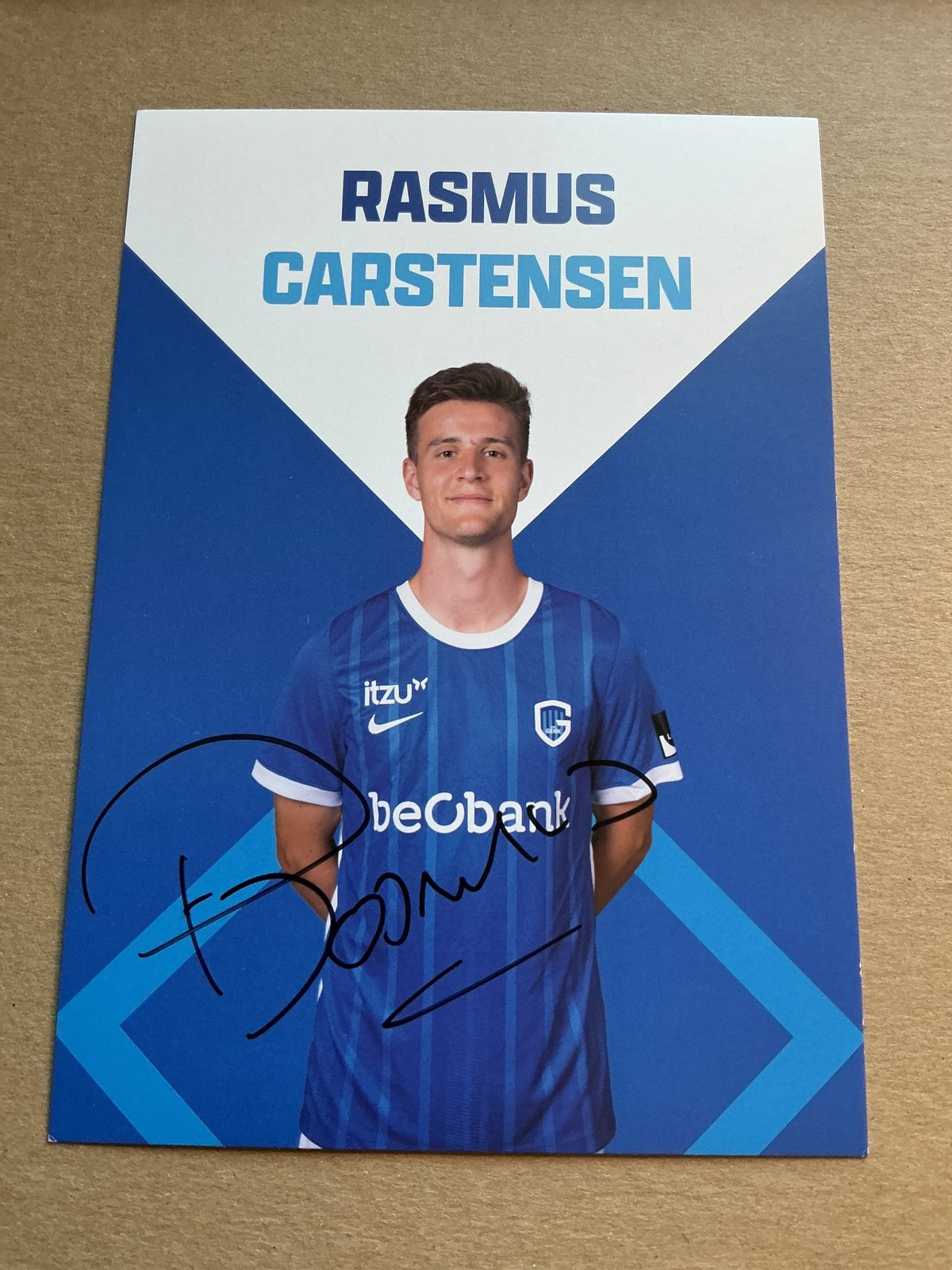Rasmus Christensen, Denmark 🇩🇰 KRC Genk 2022/23 hand signed - Autographs-World