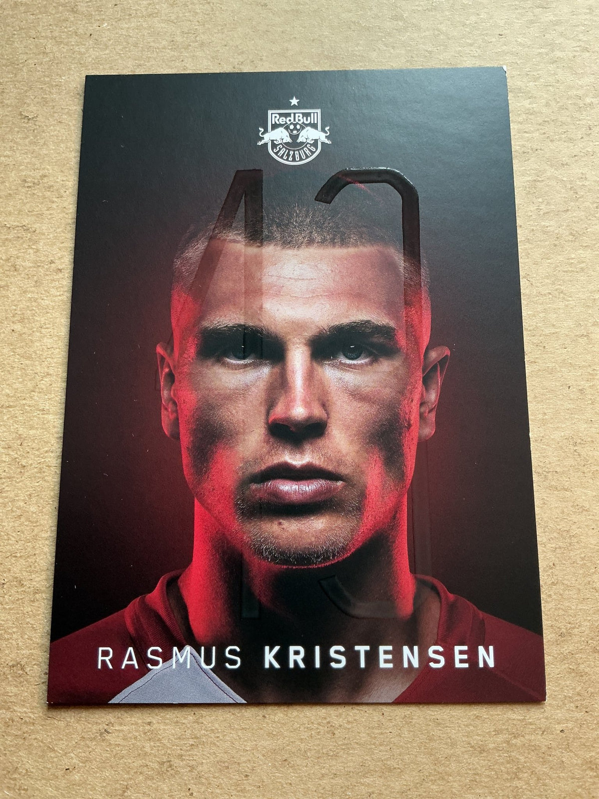 Rasmus Kristensen, Denmark 🇩🇰 Red Bull Salzburg 2020/21 hand signed - Autographs-World