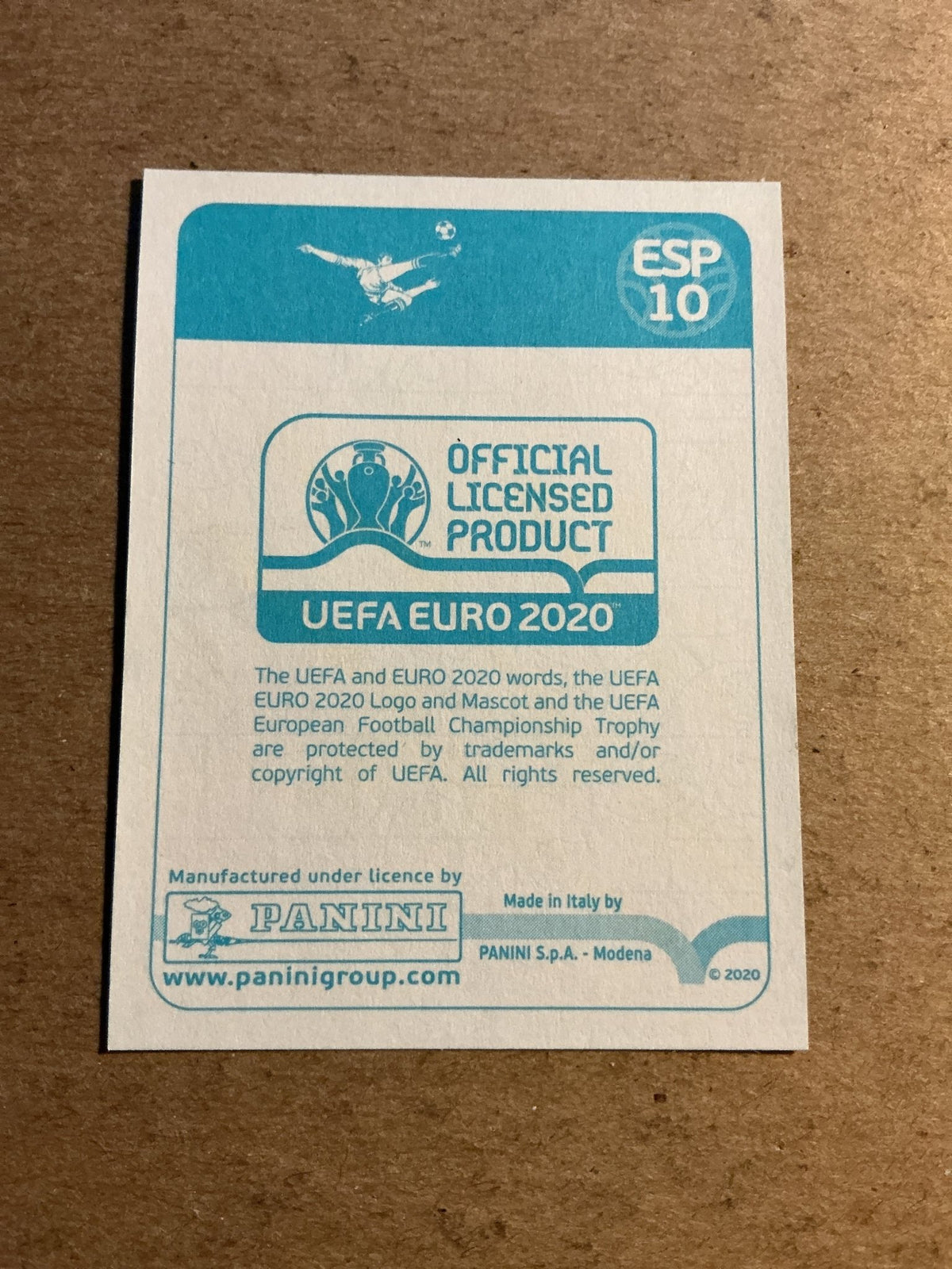 Raul Albiol, Spain 🇪🇸 UEFA Euro 2020 Panini hand signed - Autographs-World