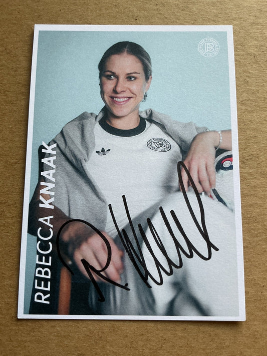 Rebecca Knaak, Germany 🇩🇪 Women’s Euro Cup 2025 hand signed - Autographs-World
