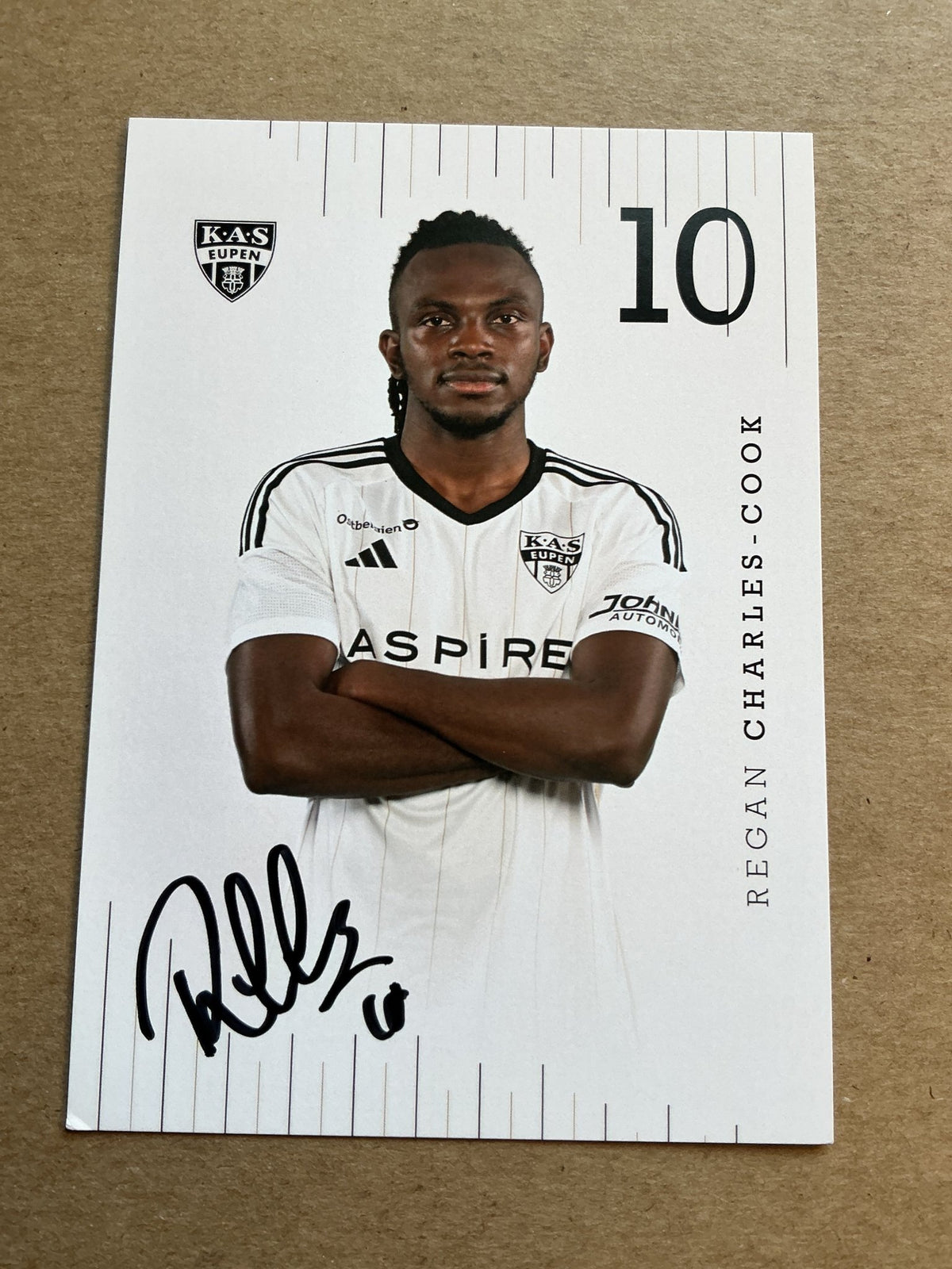 Regan Charles-Cook, Grenada 🇬🇩 KAS Eupen 2023/24 hand signed - Autographs-World