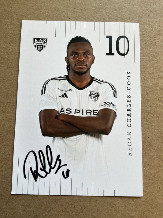Regan Charles-Cook, Grenada 🇬🇩 KAS Eupen 2023/24 hand signed - Autographs-World
