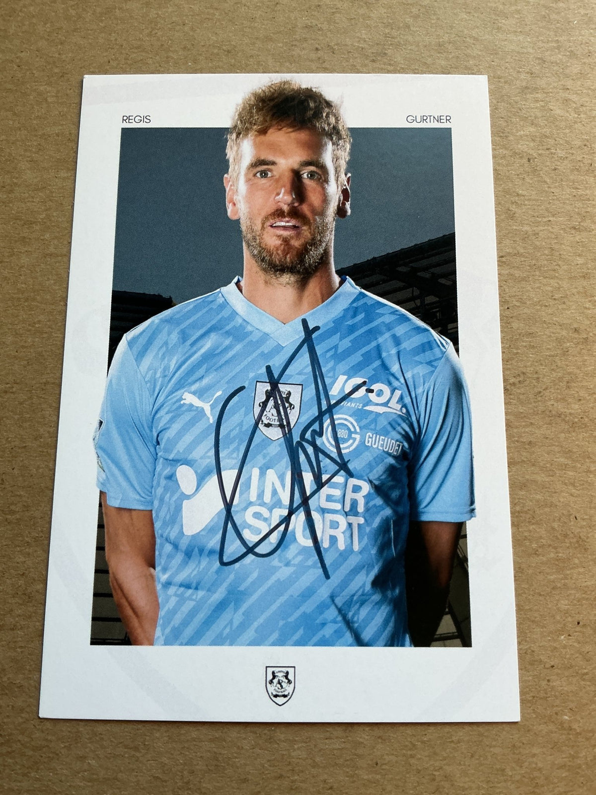 Regis Gurtner, France 🇫🇷 Amiens SC 2023/24 hand signed - Autographs-World
