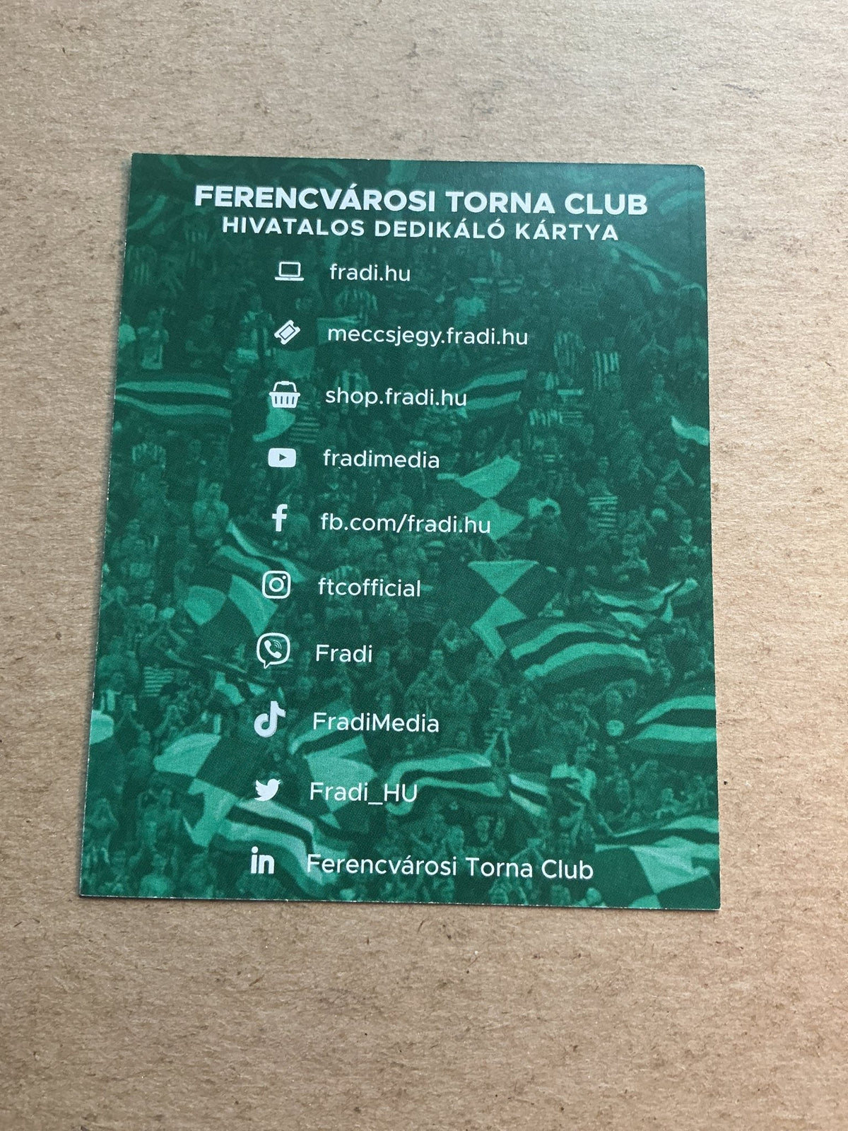 Regö Szánthó, Hungary 🇭🇺 Ferencvaros TC 2021/22 hand signed - Autographs-World
