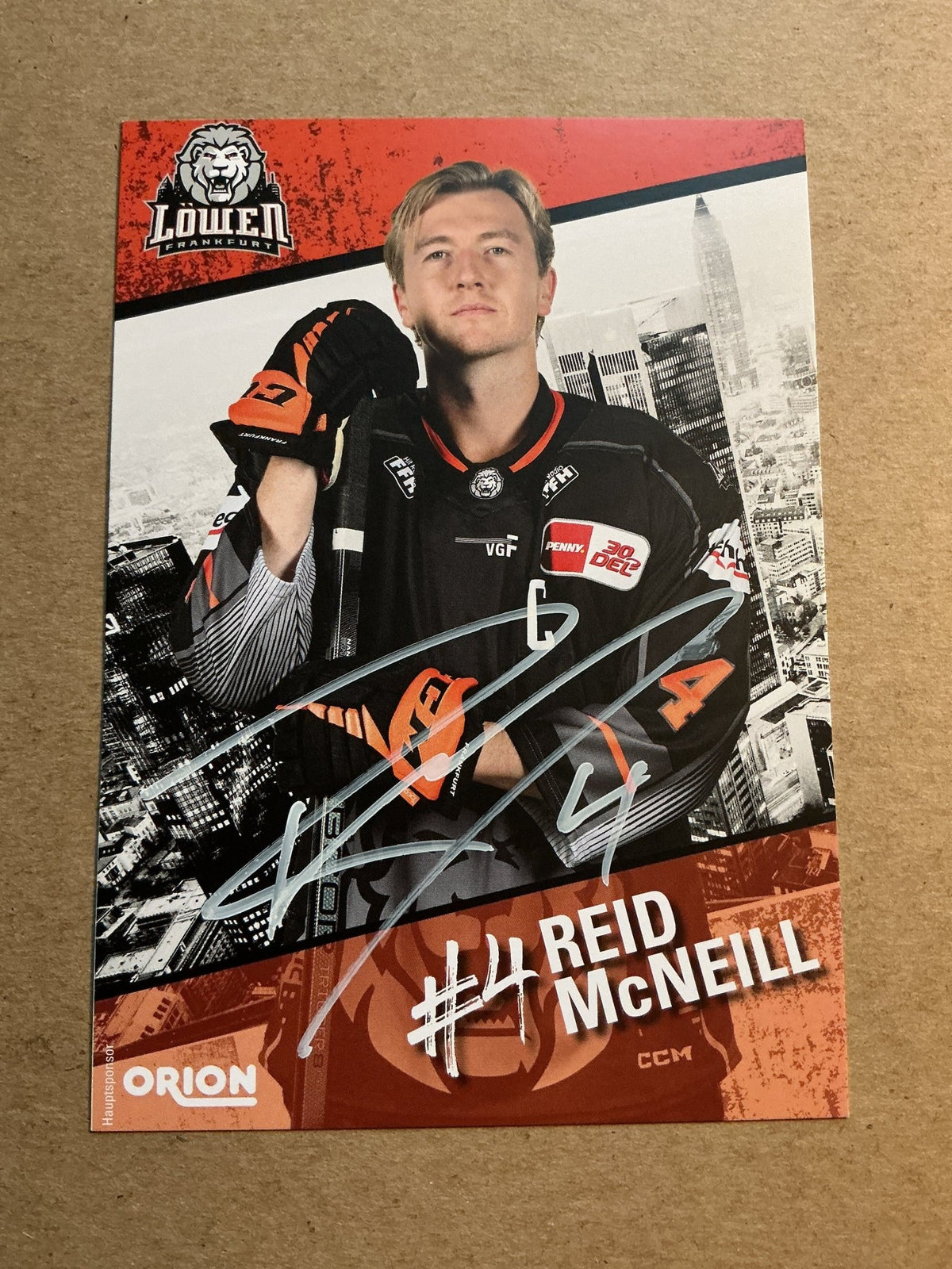 Reid McNeill, Canada 🇨🇦 Löwen Frankfurt 2023/24 hand signed - Autographs-World