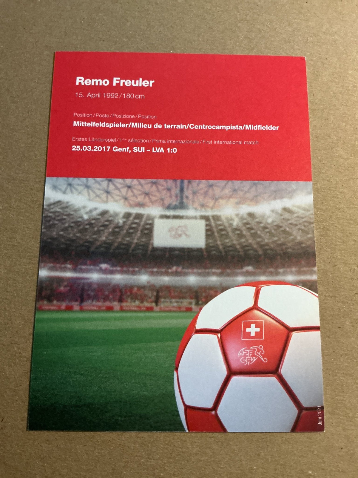 Remo Freuler, Switzerland 🇨🇭FIFA World Cup 2022 hand signed - Autographs-World