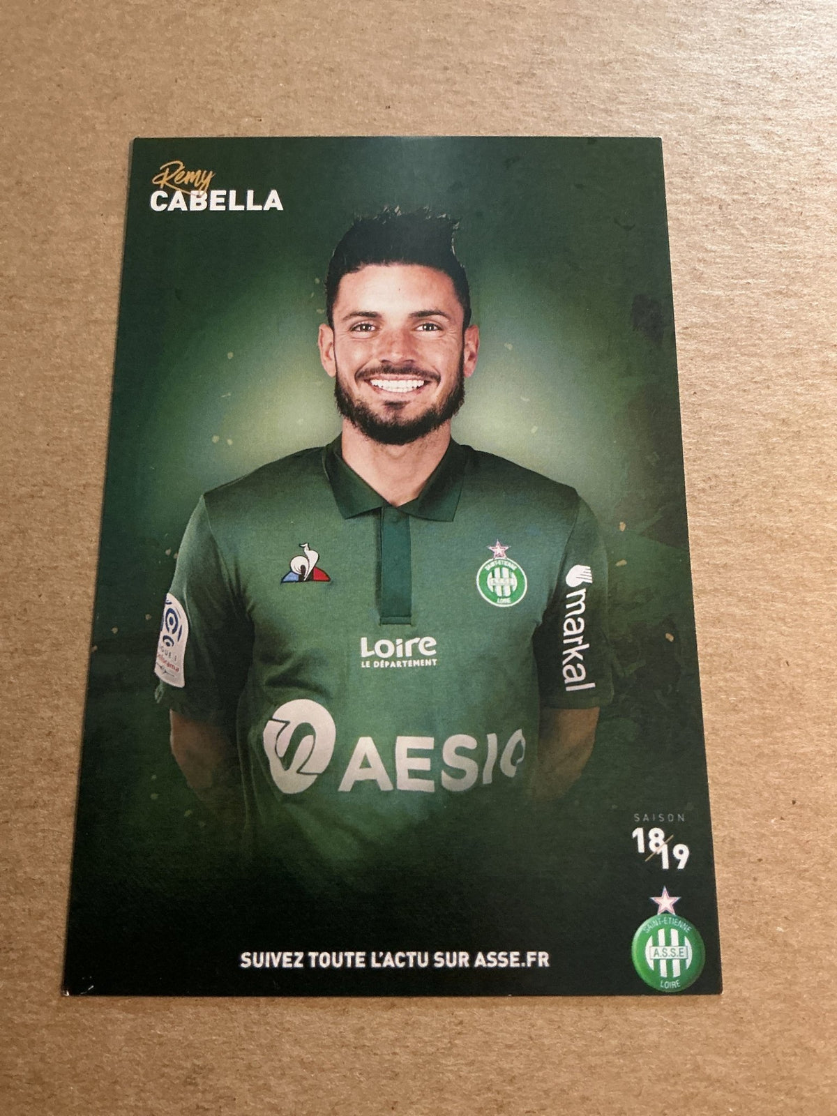 Remy Cabella, France 🇫🇷 AS Saint-Etienne 2018/19 hand signed - Autographs-World