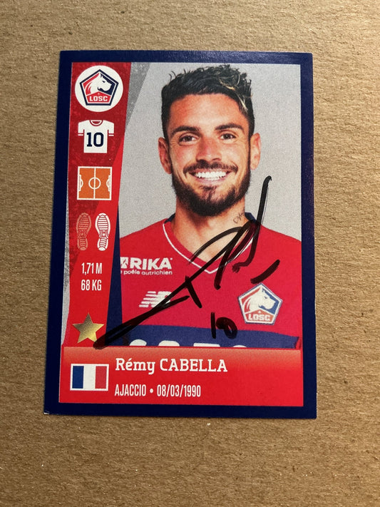 Rémy Cabella, France 🇫🇷 Lille OSC 2023 Panini hand signed - Autographs-World