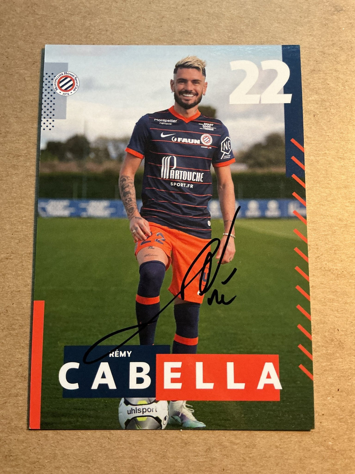 Rémy Cabella, France 🇫🇷 Montpellier HSC 2021/22 hand signed - Autographs-World