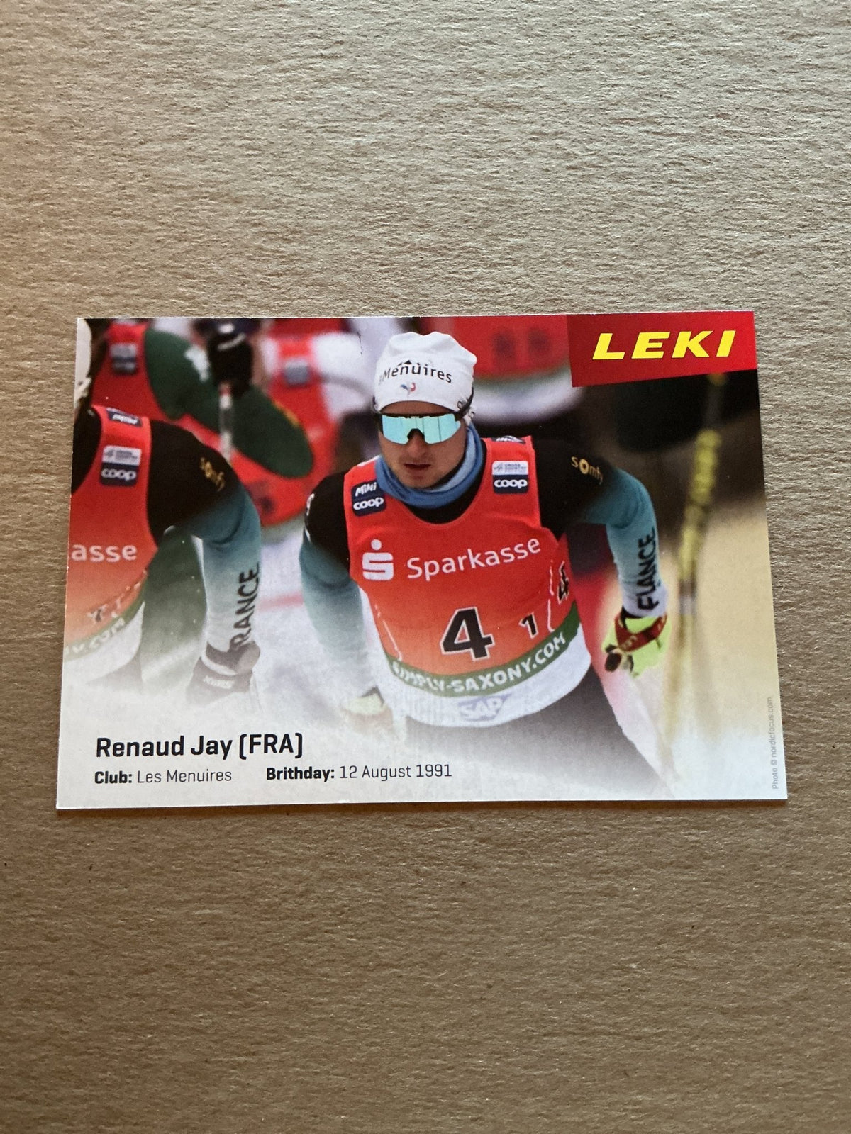 Renaud Jay, France 🇫🇷 Cross Country 2023/24 hand signed - Autographs-World