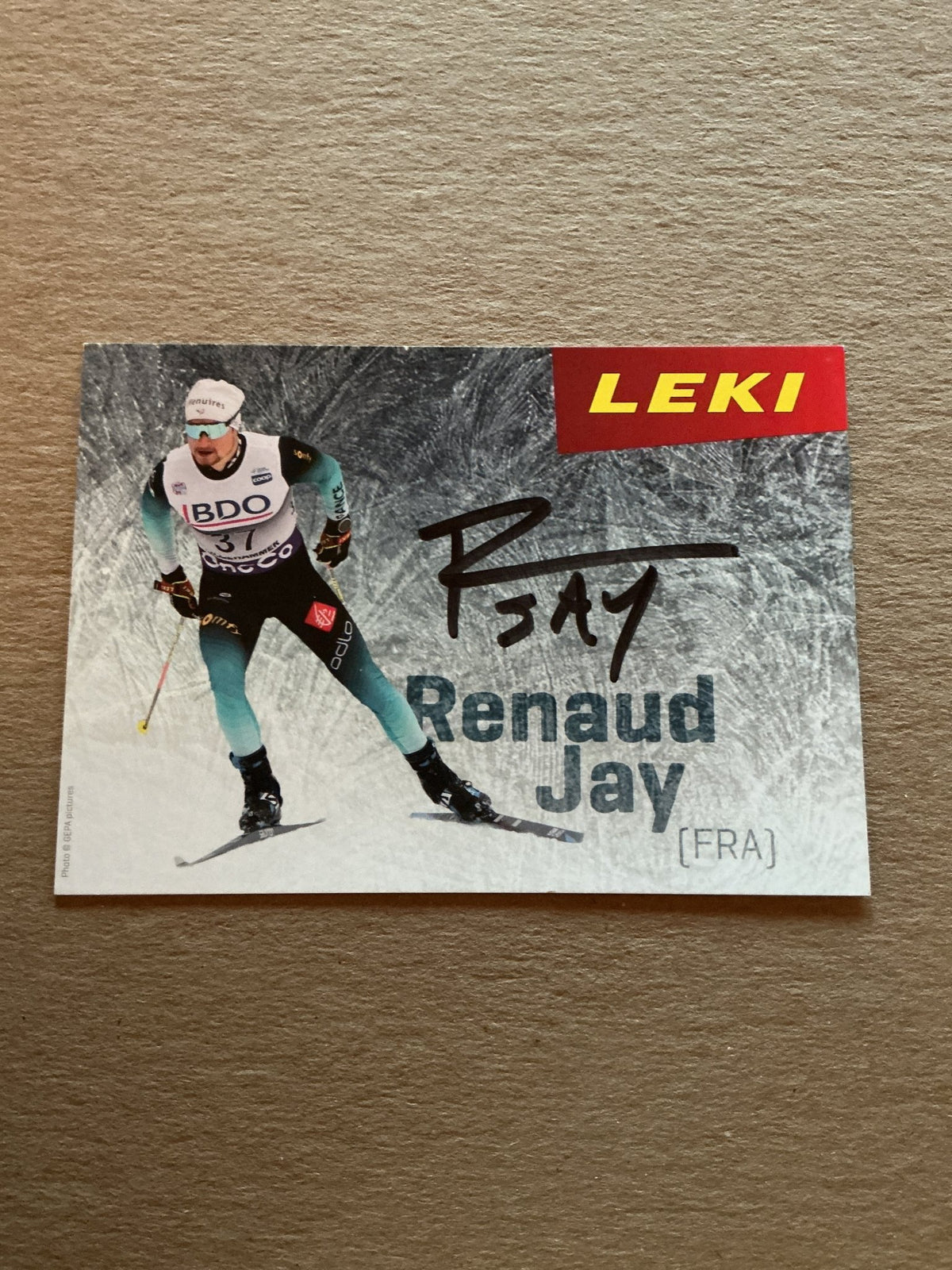 Renaud Jay, France 🇫🇷 Cross Country 2023/24 hand signed - Autographs-World