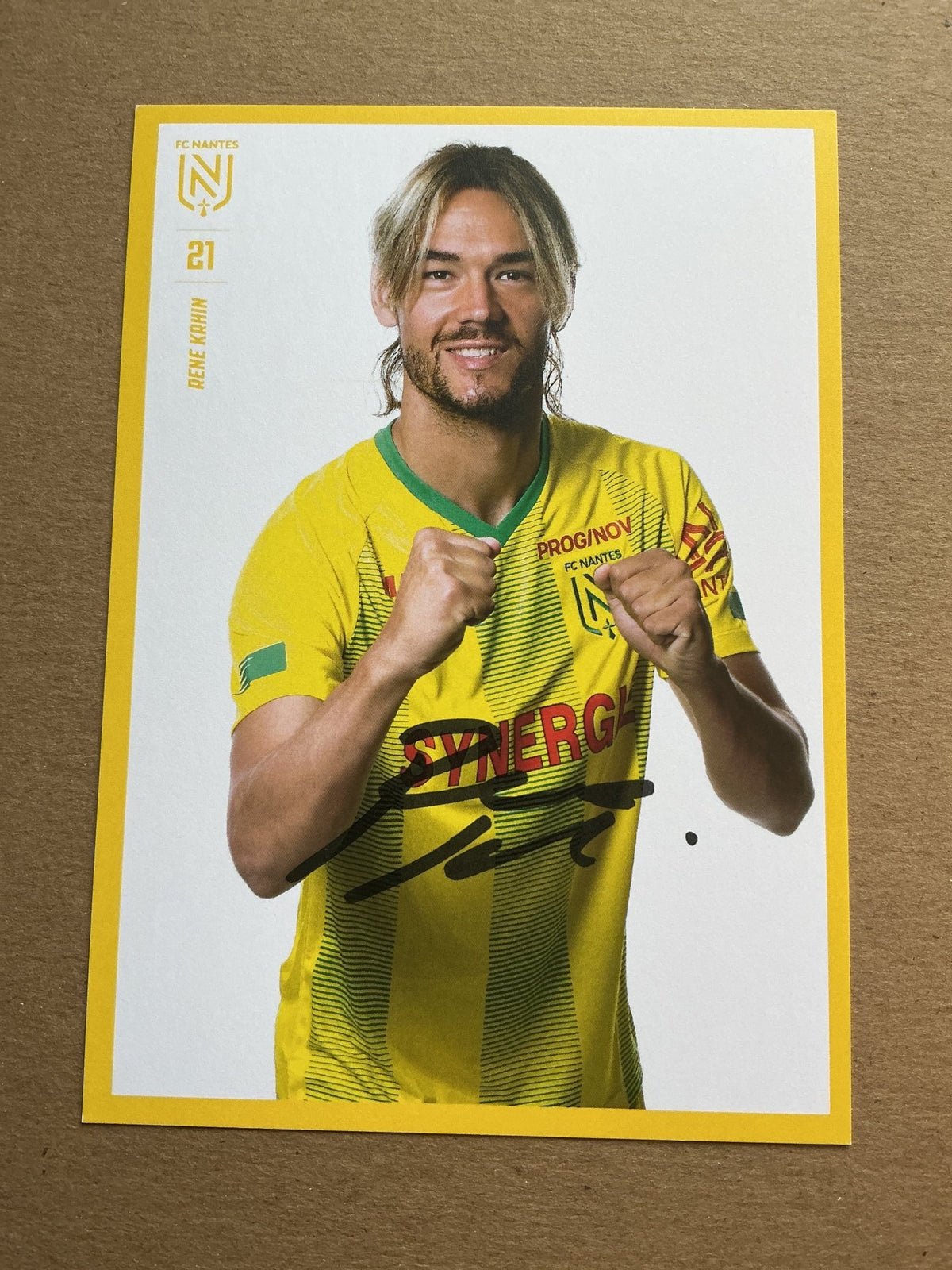 Rene Krhin, Slovenia 🇸🇮 FC Nantes 2019/20 hand signed - Autographs-World